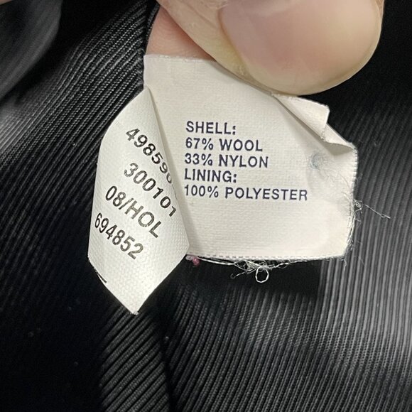 Gap Womens Black Wool Blend Peacoat Jacket Size S - Picture 4 of 7